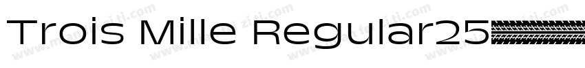 Trois Mille Regular25字体转换